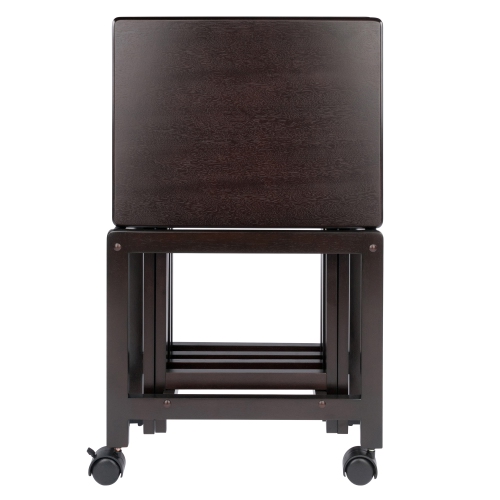 TarruBoutique Allen 5-Pc Snack Table Set, Coffee