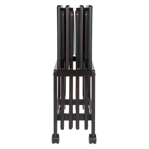 TarruBoutique Allen 5-Pc Snack Table Set, Coffee