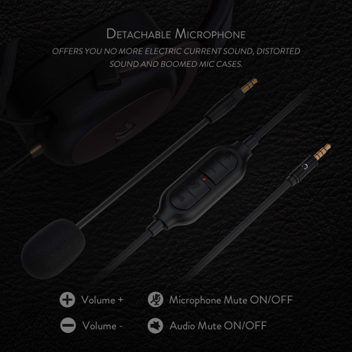 Redragon H510 Zeus Wired Gaming Headset - 7.1 Surround Sound - Memory Foam Ear Pads - 53MM Drivers - Detachable Microphone - Multi Platform Headphone