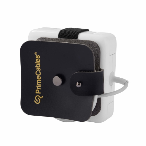 Leather Travel Cord Winder Organizer case for MacBook Air Protect your charging cable- PrimeCables®