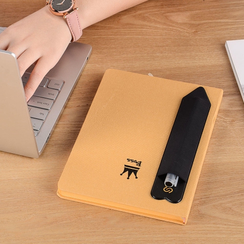 PU leather Elastic Stylus Adhesive Sleeve Pen Cover Case for Apple Pencil, only 2mm thick can stick on an iPad, tablet, notebook, wall-Black