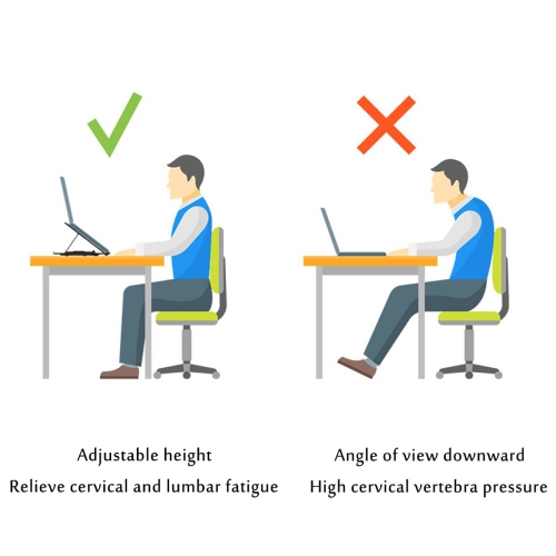Laptop Stand,Foldable Portable Ventilated Desktop Laptop Holder,Universal Lightweight&Adjustable Ergonomic Tray Mount Compatible with
