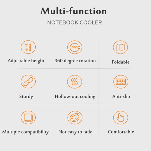 Laptop Stand,Foldable Portable Ventilated Desktop Laptop Holder,Universal Lightweight&Adjustable Ergonomic Tray Mount Compatible with