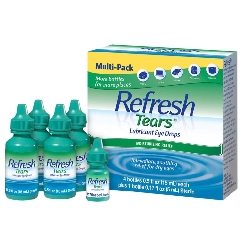 Refresh Tears Lubricant Eye Drops Multi-Pack 4 x 15mL + 1 x 5mL