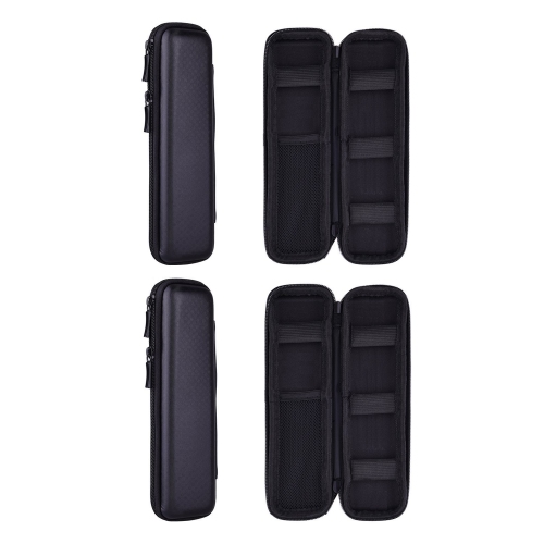 navor 2 Pack Premium PU Leather Holder Case Compatible with iPad Pro Pencil / for Samsung Stylus Pen / for Surface Pen, Black Carrying Bag Sleeve