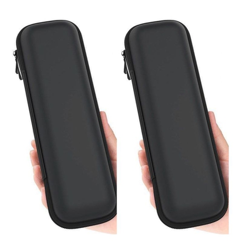 navor 2 Pack Premium PU Leather Holder Case Compatible with iPad Pro Pencil / for Samsung Stylus Pen / for Surface Pen, Black Carrying Bag Sleeve