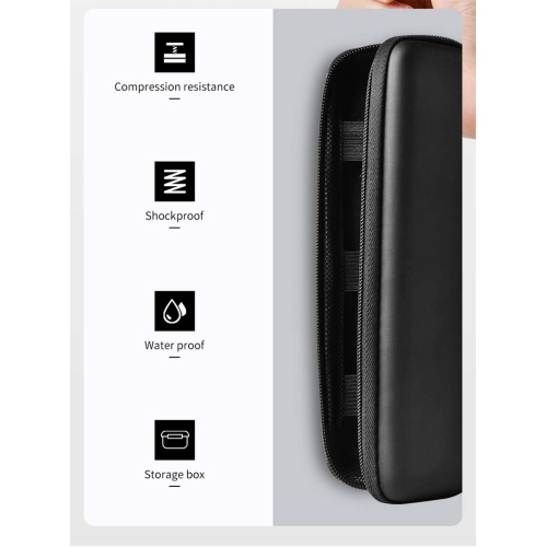 navor 2 Pack Premium PU Leather Holder Case Compatible with iPad Pro Pencil / for Samsung Stylus Pen / for Surface Pen, Black Carrying Bag Sleeve