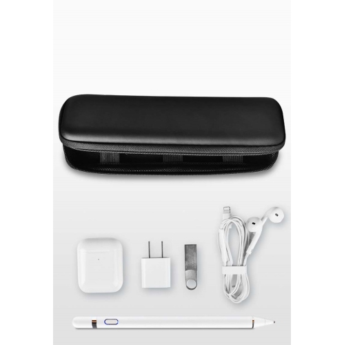 navor 2 Pack Premium PU Leather Holder Case Compatible with iPad Pro Pencil / for Samsung Stylus Pen / for Surface Pen, Black Carrying Bag Sleeve