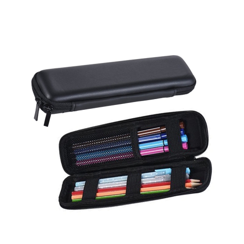 navor 2 Pack Premium PU Leather Holder Case Compatible with iPad Pro Pencil / for Samsung Stylus Pen / for Surface Pen, Black Carrying Bag Sleeve