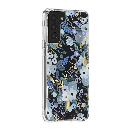 RIFLE PAPER  Garden Party Galaxy S21+ 5G Plastic Fitted Hard Shell Case – Blue