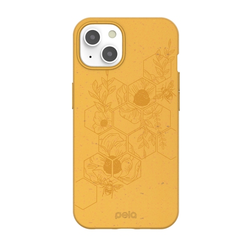 Pela iPhone – Étui protecteur écologique compostable édition Honey Bee jaune 13