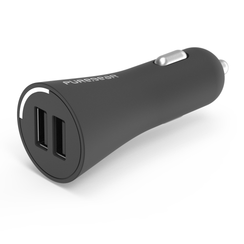 Chargeur pour l’auto 24 W double USB-A noir CLA de PureGear