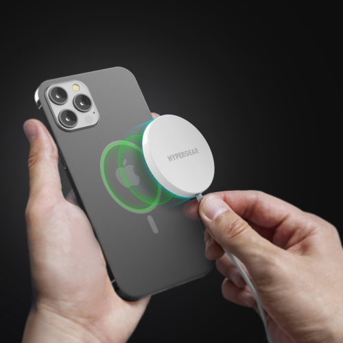 Hypergear 15W MagSafe Wireless Magnetic Charger w/ Connected USB-C PD Cable