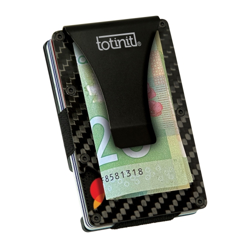 TOTINIT  Vault Carbon Fiber Rfid Wallet In Multicolor