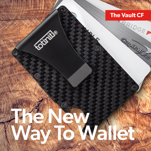 Totinit Vault Carbon Fiber RFID Wallet