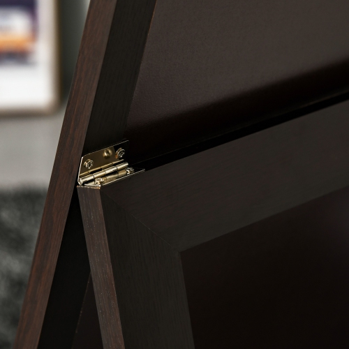 HOMCOM 58" x 20" Full Length Mirror with Frame, Floor Standing Mirror, Rectangular Full Body Mirror for Bedroom, Living Room, Brown