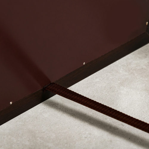 HOMCOM 58" x 20" Full Length Mirror with Frame, Floor Standing Mirror, Rectangular Full Body Mirror for Bedroom, Living Room, Brown