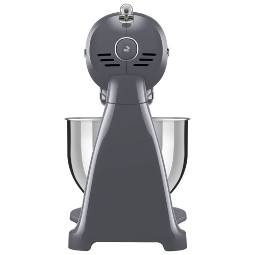Batteur sur socle à tête inclinable de Smeg - 5,1 pintes - 600 W - Gris ardoise