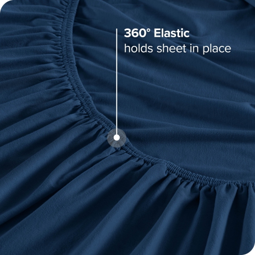 Bare Home 100% Organic Jersey Cotton Sheet Set - Deep Pocket - Lightweight & Breathable - Bedding Sheets & Pillowcases