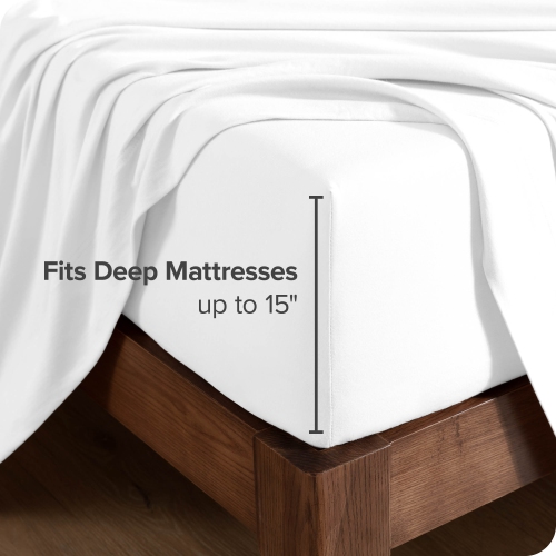 Bare Home 100% Organic Jersey Cotton Sheet Set - Deep Pocket - Lightweight & Breathable - Bedding Sheets & Pillowcases