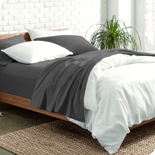 Bare Home 100% Organic Jersey Cotton Sheet Set - Deep Pocket - Lightweight & Breathable - Bedding Sheets & Pillowcases