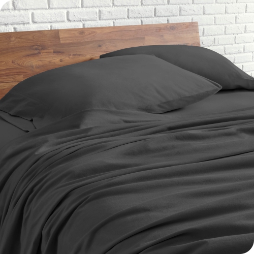 Bare Home 100% Organic Jersey Cotton Sheet Set - Deep Pocket - Lightweight & Breathable - Bedding Sheets & Pillowcases