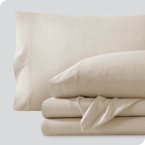Bare Home 100% Organic Jersey Cotton Sheet Set - Deep Pocket - Lightweight & Breathable - Bedding Sheets & Pillowcases