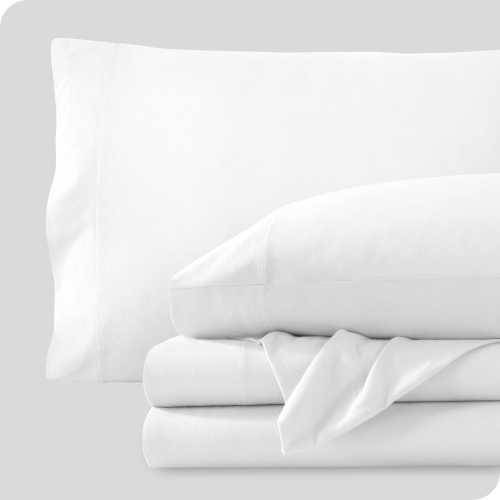 Bare Home 100% Organic Jersey Cotton Sheet Set - Deep Pocket - Lightweight & Breathable - Bedding Sheets & Pillowcases