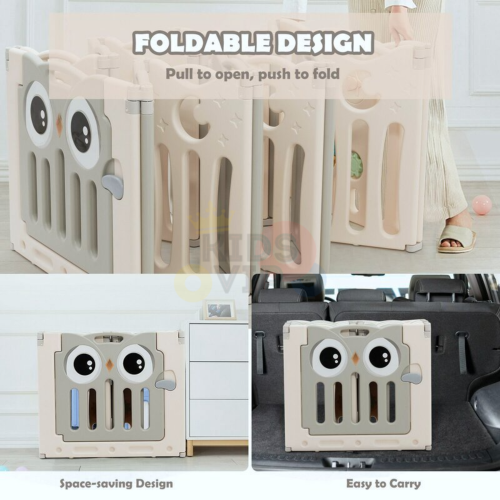 Parc d'activités pliable pour bébé KidsVIP, enfants, 20 panneaux, barrières de sécurité pour bébé, intérieur/extérieur, panneaux amovibles