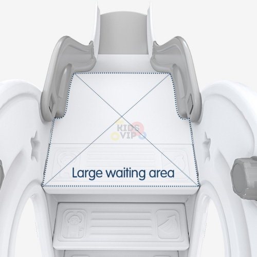 KidsVIP Kids and Toddlers Slide Set 3-in-1 Number Edition Playset Slide w/ Climber and Basketball Hoop - Indoor/ Outdoor Play for Ages 1-4