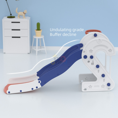 KidsVIP Kids and Toddlers Slide Set 3-in-1 Number Edition Playset Slide w/ Climber and Basketball Hoop - Indoor/ Outdoor Play for Ages 1-4