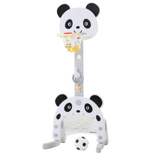 KIDS VIP  Indoor/ Outdoor Panda W/ Basketball, Football, Music & Adjustable Height