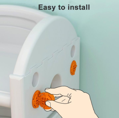 KidsVIP Kids Toy Storage Organizer w/Bins, Storage Boxes, Bookshelves - Multi-Layer Shelving Unit for Bedroom, Playroom, Nursery, Kids Room