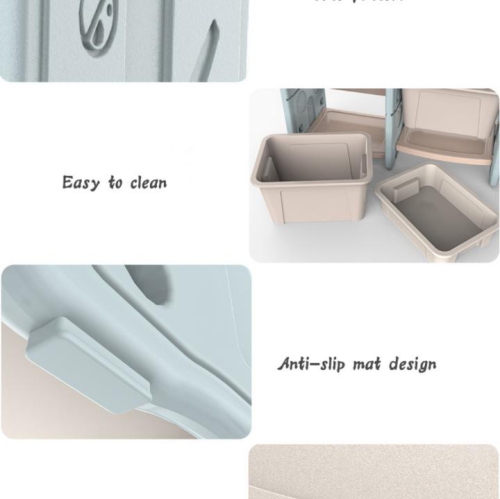 KidsVIP Kids Toy Storage Organizer w/Bins, Storage Boxes, Bookshelves - Multi-Layer Shelving Unit for Bedroom, Playroom, Nursery, Kids Room