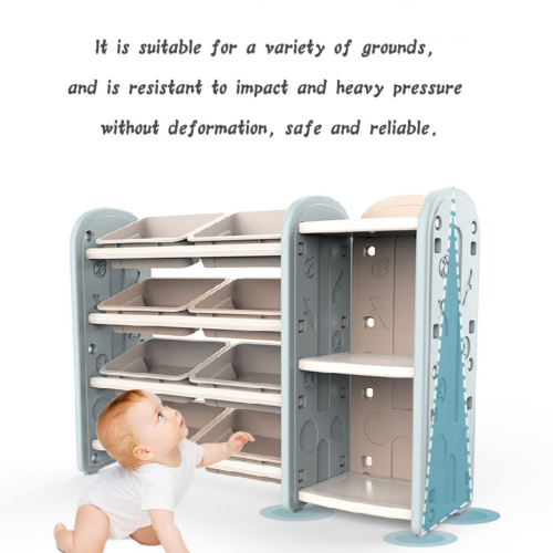 Meuble de rangement de jouets pour enfants KidsVIP avec bacs, boîtes de rangement, étagères - Étagère multicouche pour chambre, salle de jeu, chambre