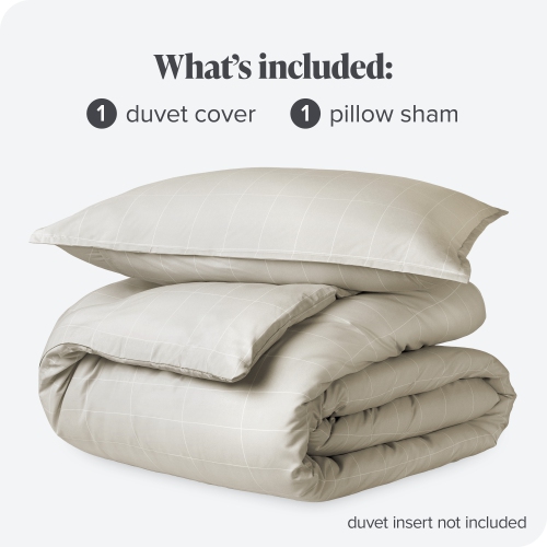 Bare Home Duvet Cover and Sham Set - Premium 1800 Ultra-Soft Brushed Microfiber - Hypoallergenic, Easy Care, Wrinkle Resistant