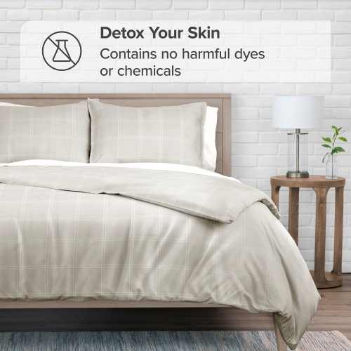 Bare Home Duvet Cover and Sham Set - Premium 1800 Ultra-Soft Brushed Microfiber - Hypoallergenic, Easy Care, Wrinkle Resistant