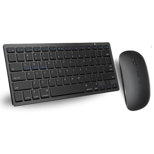 ANTHRODESK  Slim Wireless Bluetooth Keyboard And Mouse Combo (Black)