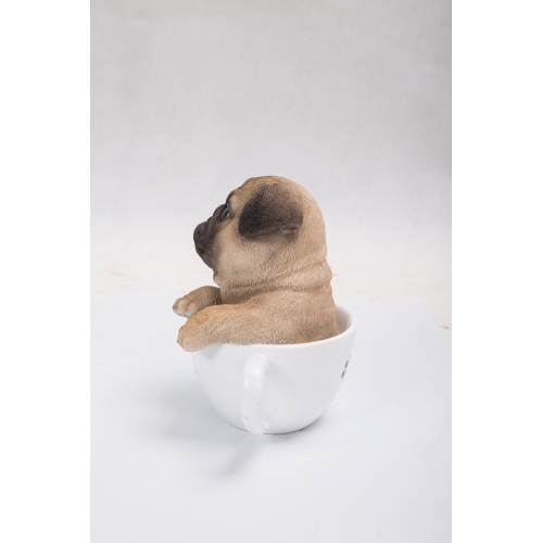 Hi-Line Gift Ltd Teacup Pug Puppy Garden Statue