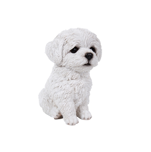 Hi-Line Gift Ltd Maltese Puppy Garden Statue