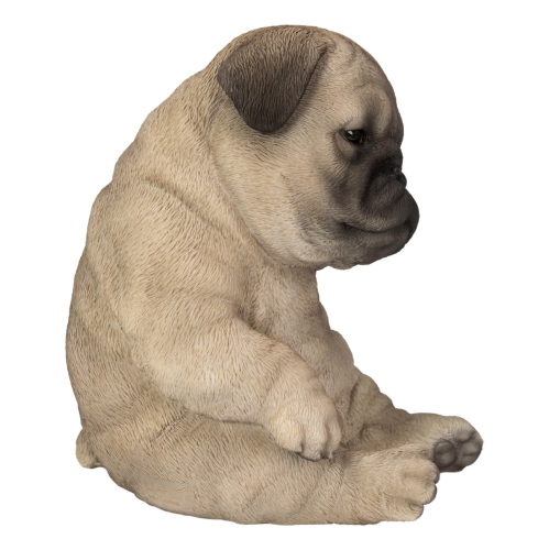Hi-Line Gift Ltd Sleepy Pug Puppy Garden Statue Sitting