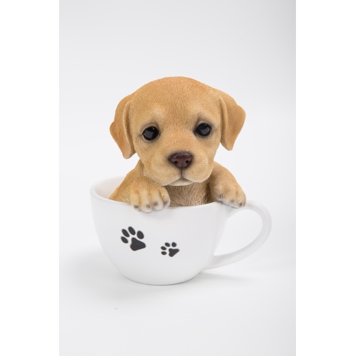 HI-LINE GIFT LTD  Teacup Labrador Puppy Garden Statue