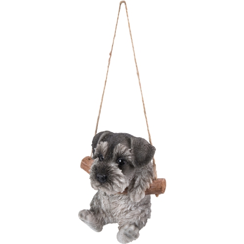 Hi-Line Gift Ltd Hanging Schnauzer Puppy Garden Statue