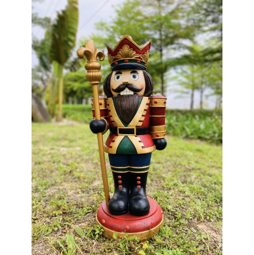 HI-LINE GIFT LTD  Wooden Finish Small Nutcracker