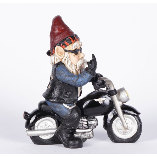 Hi-Line Gift Ltd Middle Finger Biker Gnome
