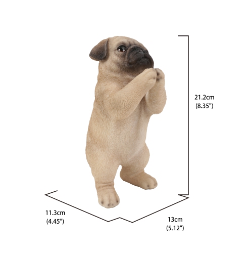 Hi-Line Gift Ltd Pug Puppy Garden Statue Praying