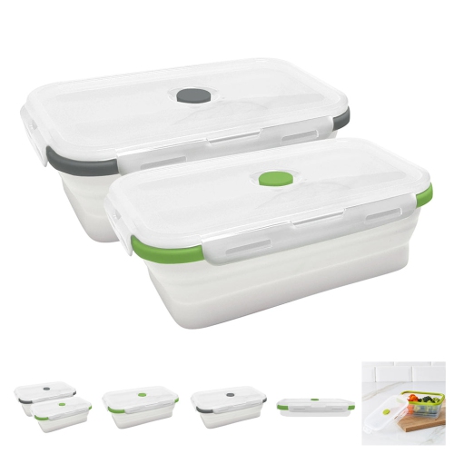 Ensemble de 2 contenants en silicone Zero pour aliments de BELelo, 1,2 l