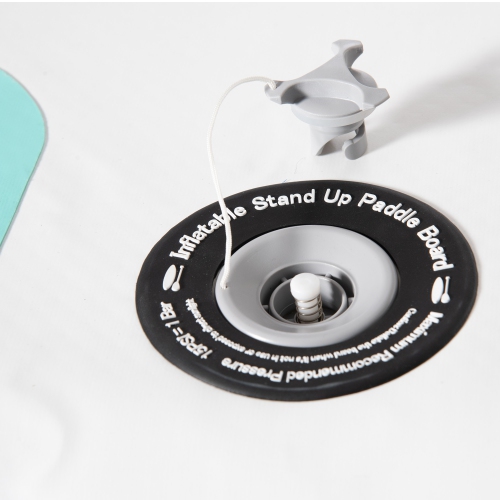 Outsunny 8' x 6' Water Inflatable Floating Dock, Rafting Platform Island, Large Mat with Air Pump & Backpack, for Pool, Beach, Ocean, Blue and Green