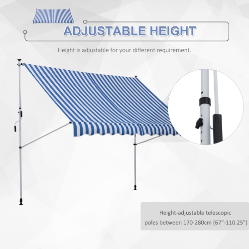 VEVOR Auvent Voiture Rétractable 270° 2,5 m Auvent Latéral Voiture PU3000  mm UV50+ Résistant Soleil/Eau/Vent avec Sac Rangement Auvent sur Côté/à  l'Arrière pour Camions SUV Fourgonnettes Camping-cars