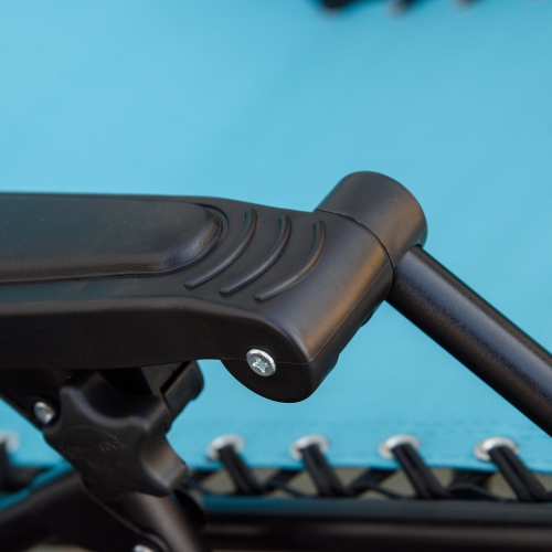 Outsunny 2 Piece Foldable Lounge Chair with Canopy Shade, Outdoor Zero Gravity Chair w/ Side Tray & Cup Holder, Reclining Lounger w/ Breathable Mesh